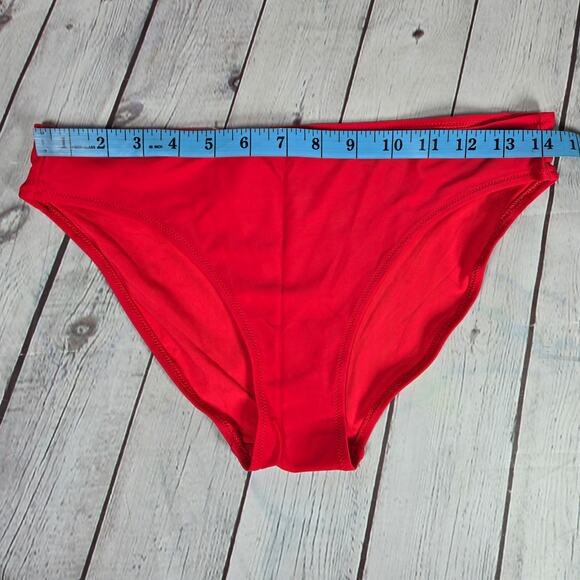 Aerie Full Coverage Bikini Bottom Red M‎ NWT - Picture 4 of 5